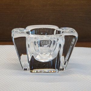MAX by Orrefors Tea Light Votive Candle Holder Sweden crystal
